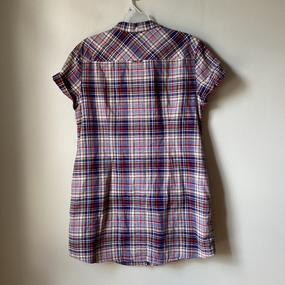 Fred Perry | Tartan Linen blend Shirt Dress - Picture 7 of 8